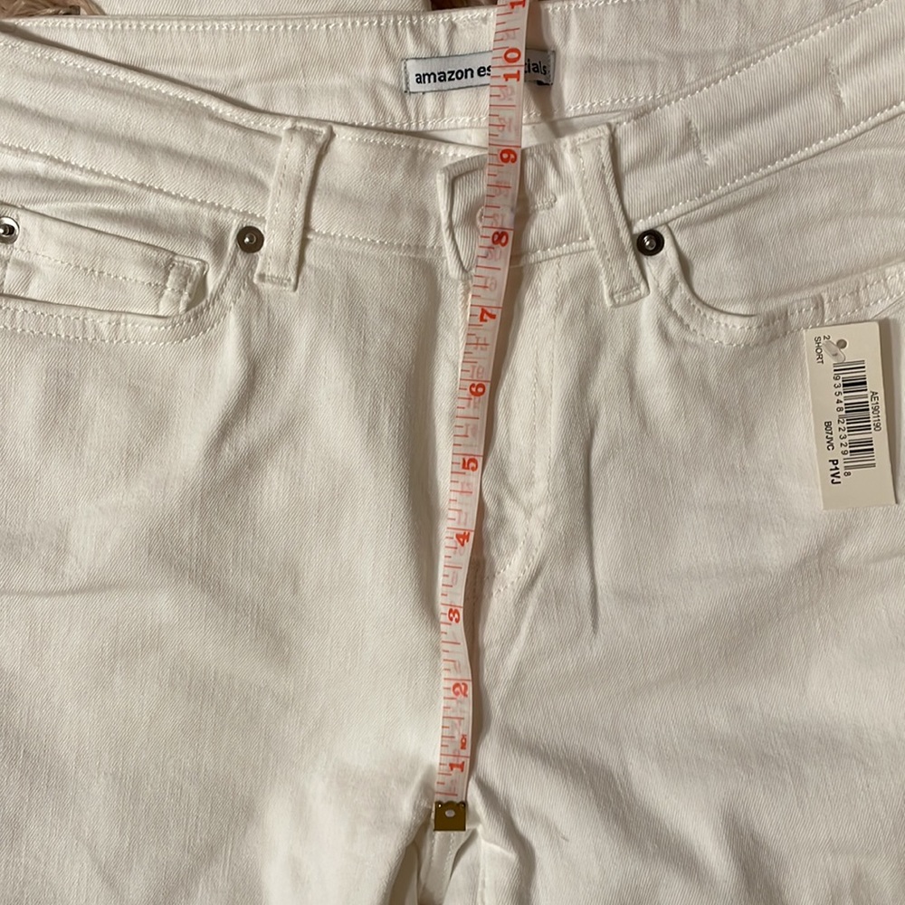Jeans White Skinny New Size 2 Petite - Picture 7 of 11
